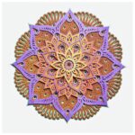 Diseño Mandala V4 para Corte Láser y Papel - Archivos SVG para Cricut y Glowforge