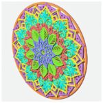 Diseño Mandala V7 para Corte Láser - Archivos SVG para Cricut y Glowforge, Plantillas Layered - Imagen 4