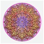 Diseño Mandala V7 para Corte Láser - Archivos SVG para Cricut y Glowforge, Plantillas Layered - Imagen 5