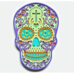 Diseño de Calavera de Azúcar en Capas para Corte Láser y Papel - SVG Mandala para Cricut y Glowforge