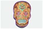 Diseño en Capas de Calavera de Azúcar Mandala para Corte Láser y Cricut - SVG Ideal para Personalización - Imagen 7
