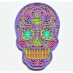 Diseño de Calavera de Azúcar V4 para Corte Láser y Cricut - SVG Mandala para Proyectos Creativos