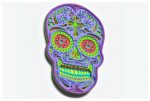 Diseño Caprichoso de Calavera de Azúcar v5 para Corte Láser y Cricut - SVG Mandala para Arte Creativo - Imagen 4