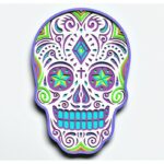 Diseño de Calavera de Azúcar V6 para Corte Láser y Cricut - Mandala SVG para Proyectos Creativos