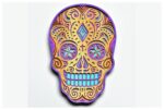 Diseño de Calavera de Azúcar V6 para Corte Láser y Cricut - Mandala SVG para Proyectos Creativos - Imagen 6