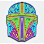 Diseño de Casco Espacial en Capas para Corte Láser y Cricut - Archivo Vector SVG Mandala