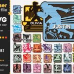 Paquete de Monogramas Deportivos SVG para Corte Láser - Béisbol, Hockey y Más | Descarga Instantánea