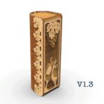 Caja de madera cortada con láser para vino, archivo para botella burdeos estándar en contrachapado 3mm-4mm - Imagen 6