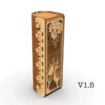 Caja de madera cortada con láser para vino, archivo para botella burdeos estándar en contrachapado 3mm-4mm - Imagen 8