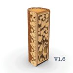 Caja de madera cortada con láser para vino, archivo para botella burdeos estándar en contrachapado 3mm-4mm - Imagen 9