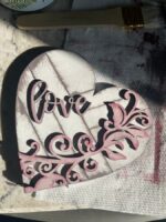 Juego de 3 corazones granja Flourish SVG para corte láser Glowforge - Descarga digital - Imagen 9