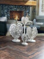 Conjunto de 4 corazones 3D SVG para corte láser y Glowforge - Arte popular digital descargable - Imagen 4