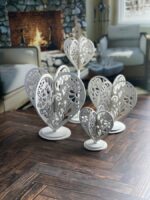 Conjunto de 4 corazones 3D SVG para corte láser y Glowforge - Arte popular digital descargable - Imagen 5
