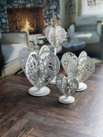 Conjunto de 4 corazones 3D SVG para corte láser y Glowforge - Arte popular digital descargable - Imagen 6