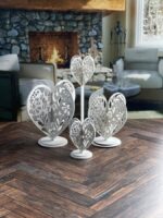 Conjunto de 4 corazones 3D SVG para corte láser y Glowforge - Arte popular digital descargable - Imagen 7