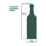 Caja de madera cortada con láser para vino, archivo para botella burdeos estándar en contrachapado 3mm-4mm - Imagen 10