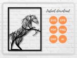 Archivo de corte láser de caballos - SVG, DXF, EPS, AI, PNG y PDF para arte de pared y Glowforge - Imagen 7