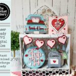 Archivo SVG para corte láser de bandeja de San Valentín - Diseño XOXO para Glowforge y decoración amorosa