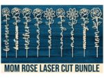 Archivo de corte láser para el Día de la Madre - Diseño en madera, paquete listo para usar - Imagen 5