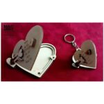 Marco de llavero de San Valentín - Archivos de corte láser para corazón personalizable