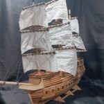 Modelos de velero en miniatura cortados por láser a escala 28 mm para juegos de mesa - Descarga SVG, DXF, AI, LBRN2