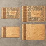 Álbum de fotos de boda personalizado SVG para corte láser - Cubierta de madera y regalos de San Valentín - Imagen 4