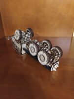 Camión 6x6 de madera contrachapada cortado a láser - Modelo mecánico digital descargable - Imagen 5