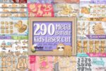 Paquete Mega de Diseños SVG Cortados con Láser para Niños - 290 Creaciones 3D, Tarjetas y Rompecabezas