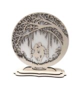 Soporte de columpios para San Valentín - Archivo digital láser SVG, CDR, DXF, AI, PDF para personalizar - Imagen 3