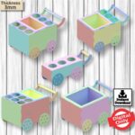 Pack de 5 Diseños de Cartas de Cerveza para Cortes Láser - Archivos SVG para Descarga Instantánea