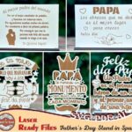 Archivo de corte láser para regalo del Día del Padre - Diseño en PDF, SVG y AI