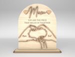 Letrero SVG personalizado para el Día de la Madre - Regalo único para mamá, archivos láser Glowforge - Imagen 6
