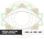 Espejo de Ojos Multicapa SVG para Arte de Pared | Decoración del Hogar Tercer Ojo Mal de Ojo - Imagen 6
