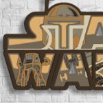 Archivos SVG de corte láser Star Wars para Cricut y Glowforge - Halcón Milenario y naves espaciales - Imagen 3