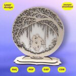 Soporte de columpios para San Valentín - Archivo digital láser SVG, CDR, DXF, AI, PDF para personalizar - Imagen 6