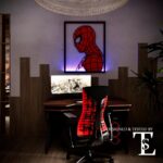Spider-Man SVG para Decoración LED Multicapa de Pared - Archivos para Corte Láser de Superhéroes