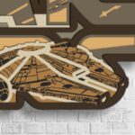 Archivos SVG de corte láser Star Wars para Cricut y Glowforge - Halcón Milenario y naves espaciales - Imagen 6