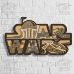 Archivos SVG de corte láser Star Wars para Cricut y Glowforge - Halcón Milenario y naves espaciales