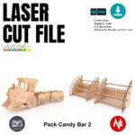 Kit de Muebles Candy Bar para Corte Láser - Diseño Vectorial SVG para Personalización - Imagen 5