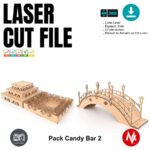 Kit de Muebles Candy Bar para Corte Láser - Diseño Vectorial SVG para Personalización - Imagen 6