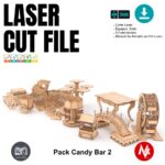 Kit de Muebles Candy Bar para Corte Láser - Diseño Vectorial SVG para Personalización - Imagen 2