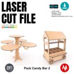 Kit de Muebles Candy Bar para Corte Láser - Diseño Vectorial SVG para Personalización - Imagen 3