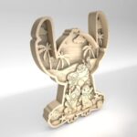 Escena Alienígena 3D Multicapa SVG para Glowforge - Arte de Playa Lindo de 10 Capas - Imagen 2