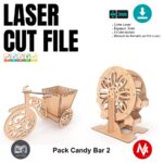 Kit de Muebles Candy Bar para Corte Láser - Diseño Vectorial SVG para Personalización - Imagen 8
