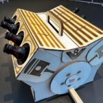 Carrito de cerveza cortado con láser - Plantilla DXF/SVG para Motor V8 y portador de cerveza