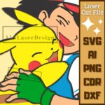 Héroe de Criatura de Anime V2 - Diseño en Capas para Corte Láser Cartoons - Imagen 4