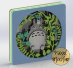 Plantilla Totoro para Corte Láser - Formatos RdWorks, Cdr, Dwg, Dxf, Pdf, Svg - Imagen 4