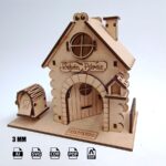 Archivo digital de Corte Láser - Diseño Casa del Ratón Pérez para Decoración y Manualidades - Imagen 3