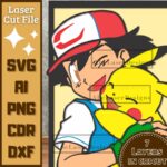 Héroe de Criatura de Anime V2 - Diseño en Capas para Corte Láser Cartoons - Imagen 3