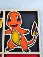 SVG de Pokémon en capas 3D para corte láser - Pikachu, Charmander, Squirtle y Bulbasaur DIY - Imagen 8